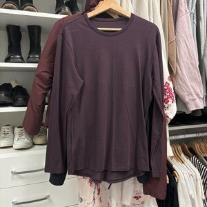 Lululemon Maroon Long Sleeve Shirt